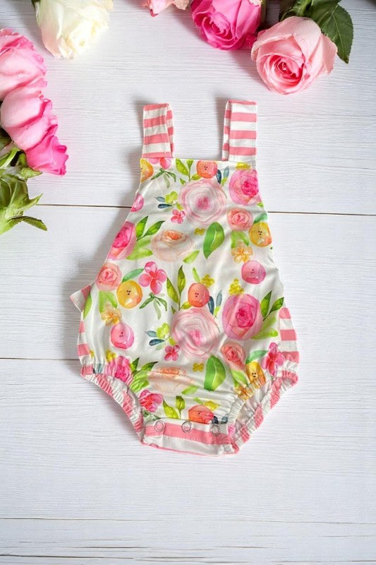 Shop baby clothes wholesale FLORAL Printed baby onesie 1115WY (A13S2)